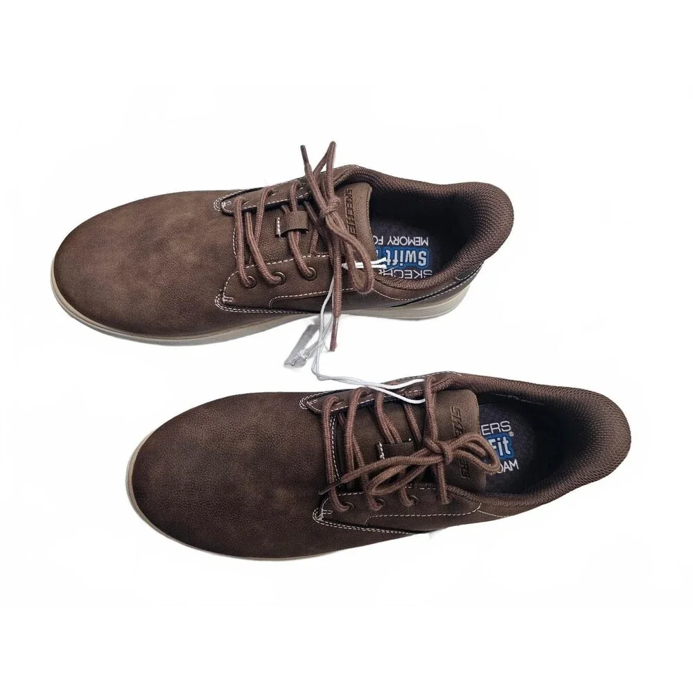 Skechers Swift Fit Casual Shoe Brown 10 Hands Free